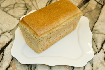 bread isolated single spiced spicy square staple .