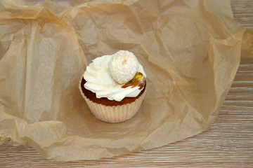 cupcake on craft paper