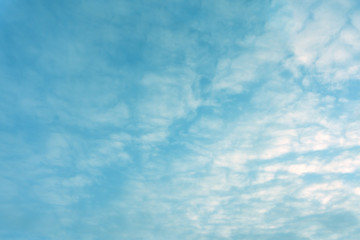 Fototapeta na wymiar White clouds in the blue sky fluffy .