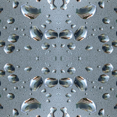 Water drops on glass