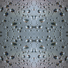 Water drops on glass