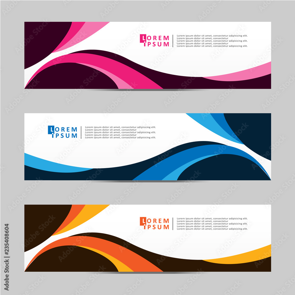 Wall mural Vector abstract geometric design banner web template.