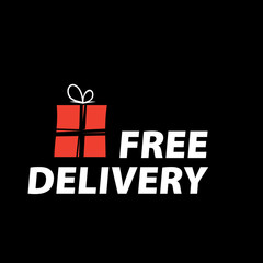 online shopping logistic truck delivery gift tag