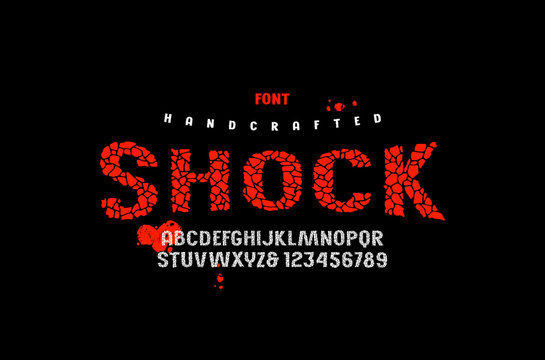 Sans serif handcrafted font