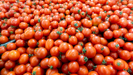Ripe tomatoes at the farmers market
