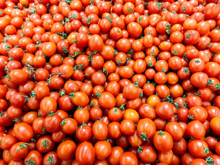 Ripe tomatoes at the farmers market