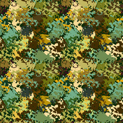 Camouflage seamless pattern