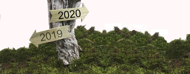 Jahreswechsel 2019 - 2020 in Bannerform