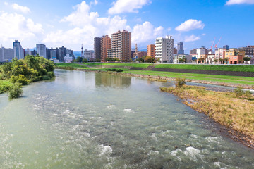 札幌　豊平川　河川敷
