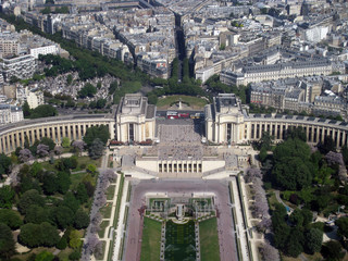 view of paris from eiffel tower