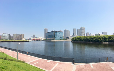 Fototapeta premium Panoramic View of Tokyo Bayside Area