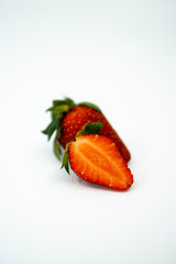 Strawberry isolated on white background.