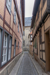 Fototapeta na wymiar Quedlinburg Alley