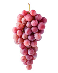 Red grape, isolated on white background, clipping path, full depth of field