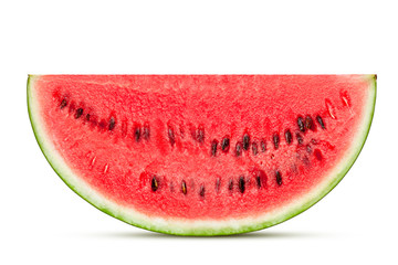 watermelon isolated on white background, clipping path, full depth of field