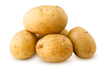potato, isolated on white background, clipping path, full depth of field
