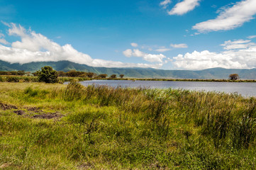 Lake in Tanzania in the Ngorogoro Valley