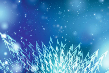 blue christmas background with stars