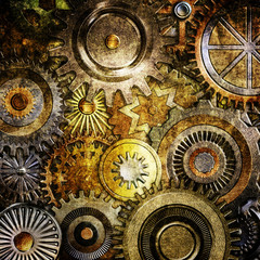 metallic gears background
