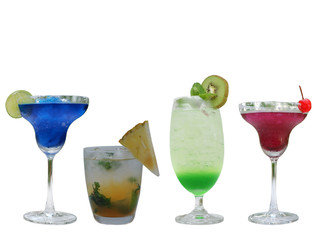 summer cocktail isolated background
