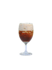 irish coffee cocktail isolated