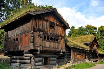 Houses in the Norwegian village.