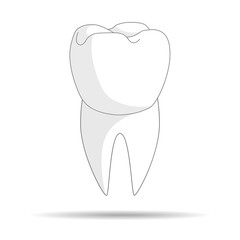 healthy tooth. dental clinic. icon for your design.