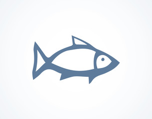 Narwhal. Vector drFish. Vector drawingawing