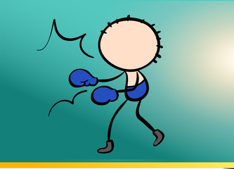 happy,cartoon,character,line-cartoon-character,fighting,