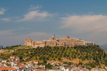 Fototapeta na wymiar View to the medieval fortress in Selcuk, Turkey