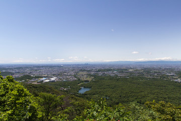 弥勒山山頂からの眺望／愛知県春日井市