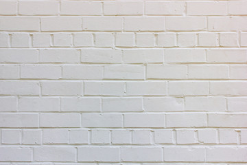 Brick white wall background