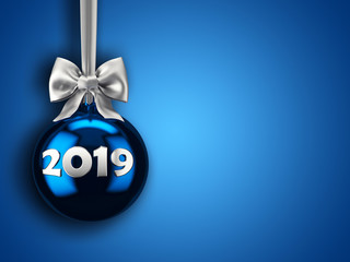 3D Rendering Christmas ball on a dark background