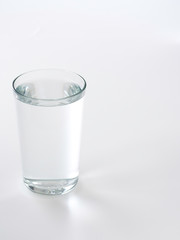 Glass of Water on a white background