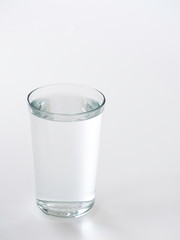 Glass of Water on a white background