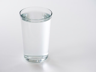 Glass of Water on a white background