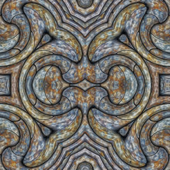 3d effekt- abstrakt fraktal symmetrisch grafik