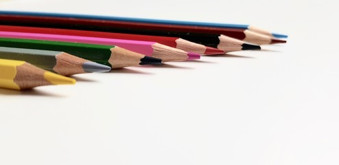 Pencils of various colors