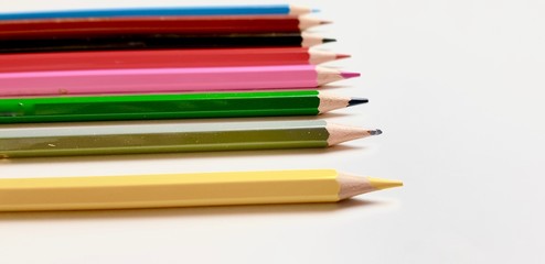 Pencils of various colors