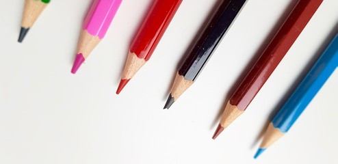 Pencils of various colors