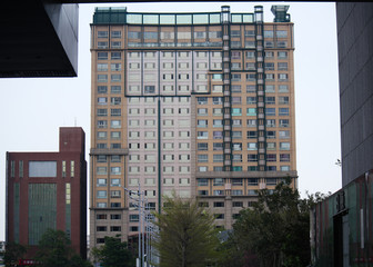 Residential modern and urban architecture in Taichung, Taiwan, China, Asia
