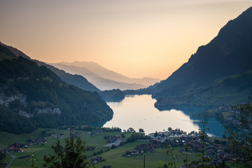 Sunrise in Lungern, Switzerland