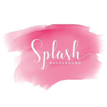 Pink Watercolor Stain Effect Background