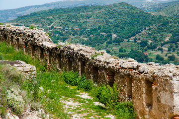 Fototapeta na wymiar Morella Castle Ruins - Spain