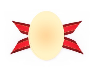 Award ribbon isolated on white background