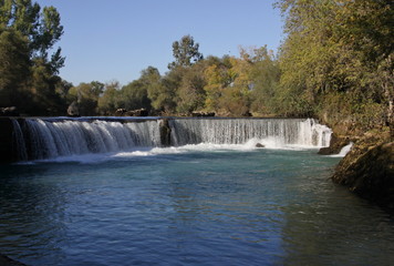 A Manavgat waterfall on a Manavgat river