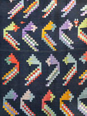 Traditional Moldavian old carpet, background texture