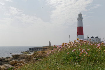 Portland Bill lighthouse in Weymouth Dorset England