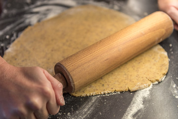 preparation baking cookies