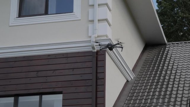 drone flies in the air